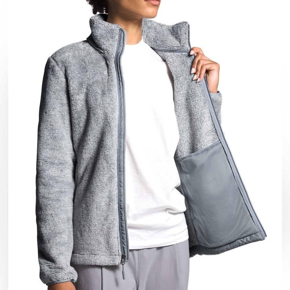 The North Face Women’s Osito Fleece Jacket M Gray Full Zip - Picture 7 of 10